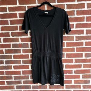 PINK Victoria’s Secret causal black v-neck dress